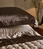 Gingerlily silk Mocha king pillowcase 50cm x 90cm - British product