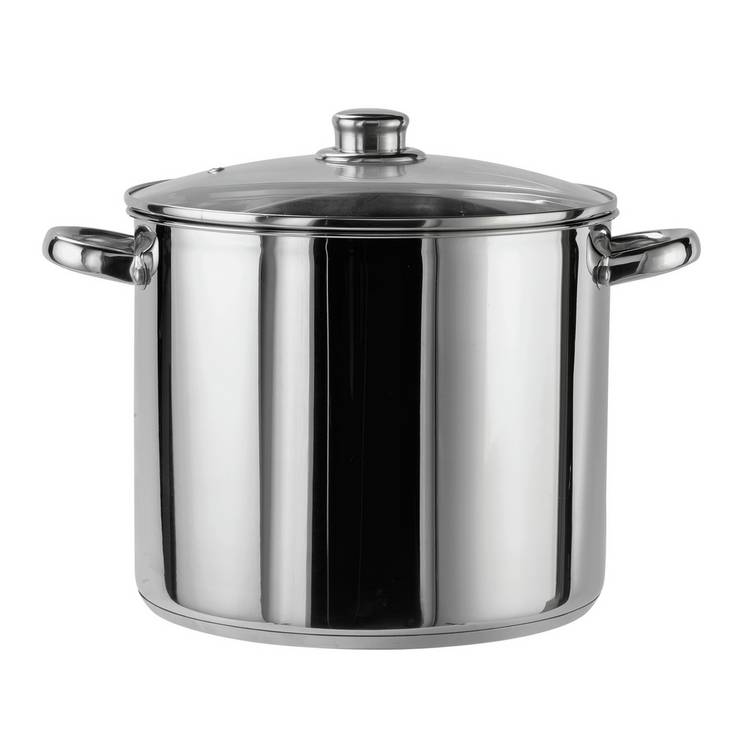 Argos Home stainless steel stock pot 11L - British product