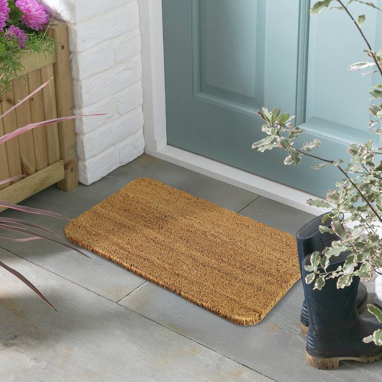 Argos Home plain natural flatweave doormat 40x60cm, British brand