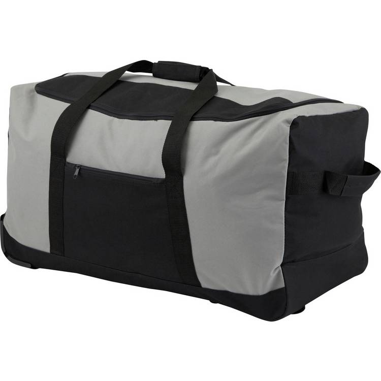 Medium grey wheeled holdall 60L with easy-glide wheels, imported from the UK
