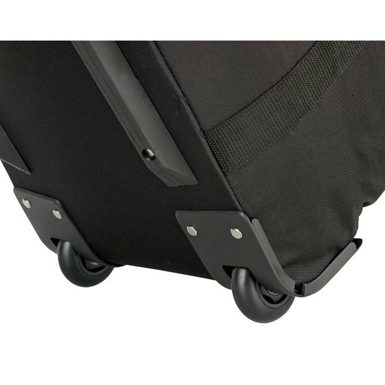 Medium grey wheeled holdall 60L with easy-glide wheels, imported from the UK