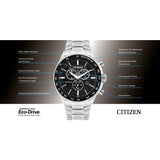 Citizen men's chronograph watch stainless steel 40mm - British product