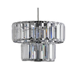 Argos Home Valencia Chrome 2 Tier lampshade 21.5cm (British brand)