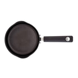 Habitat 18cm aluminium black lidded saucepan (British brand)