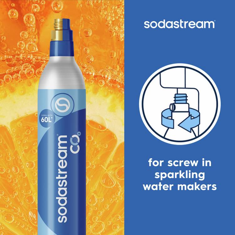 SodaStream gas cylinder 60L, UK version