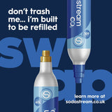 SodaStream gas cylinder 60L, UK version