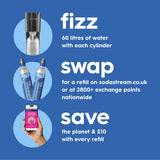 SodaStream gas cylinder 60L, UK version