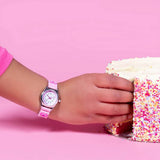 Tikkers kids watch set pink heart purse and necklace, UK version