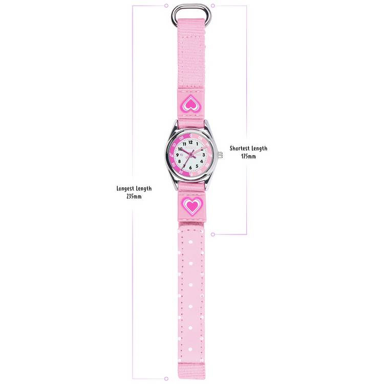 Tikkers kids watch set pink heart purse and necklace, UK version