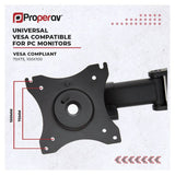 ProperAV monitor mount gas spring 17-32 inch - British product