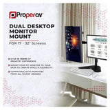 Proper AV dual monitor mount 32 inch, UK version