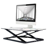 Argos ProperAV Slim Profile Stand Up Desk Workstation 79.5cm White- Buy online at McGrocer