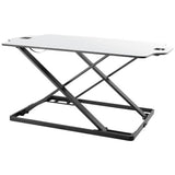 ProperAV stand up desk workstation white, British brand