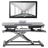 Argos ProperAV Two-Tier Stand Up Desk Workstation - Black, 80 x 61.5 x 50 cm- Buy online at McGrocer