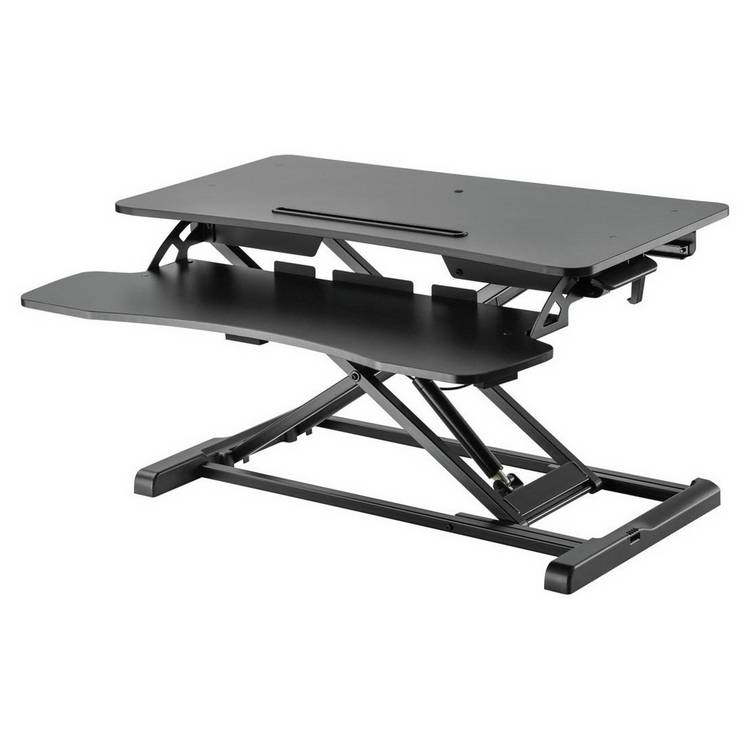 ProperAV standing desk converter black - British product