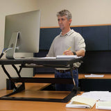 ProperAV standing desk converter black - British product