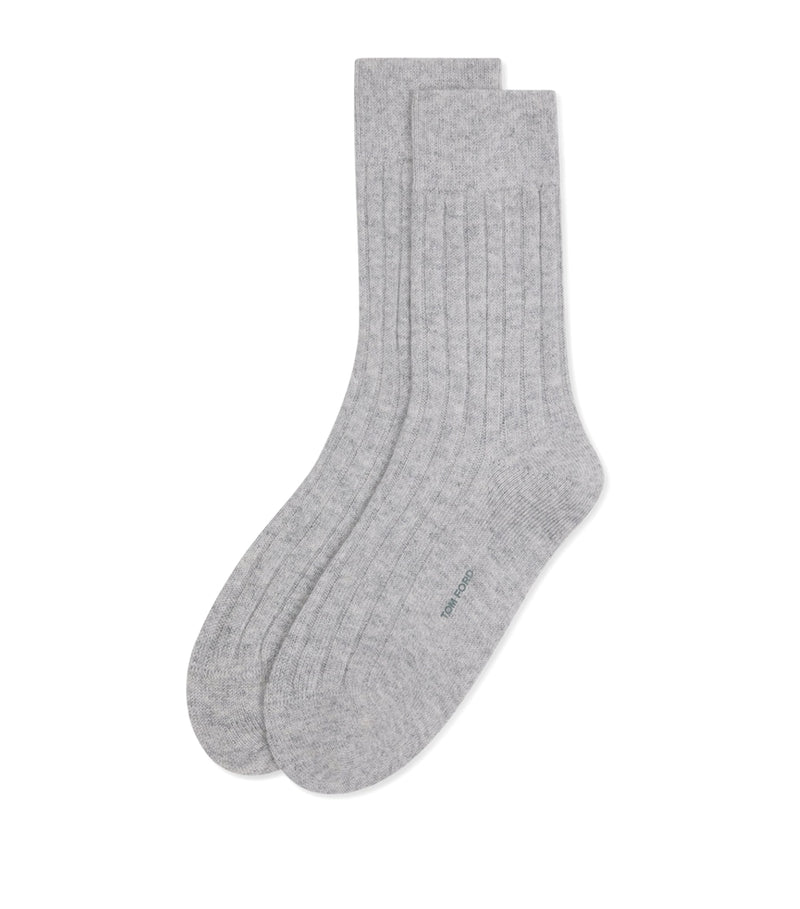 TOM FORD cashmere-blend rib-knit socks (British brand)