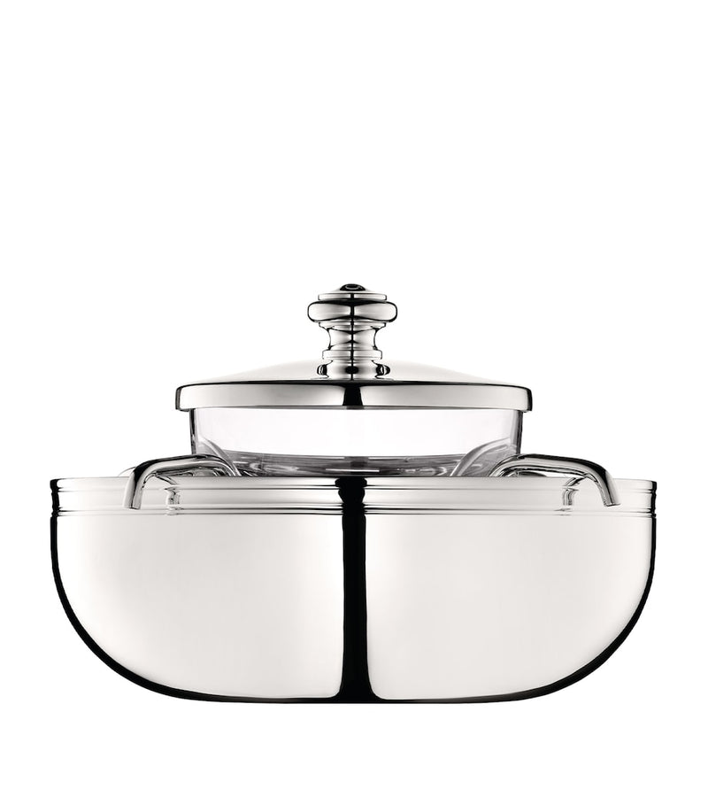 Christofle Albi two-piece caviar set - British product