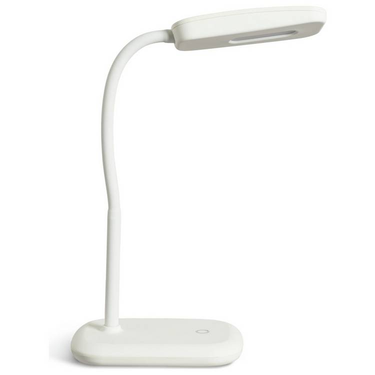 Argos Home Silby soft touch LED desk lamp white (British brand)