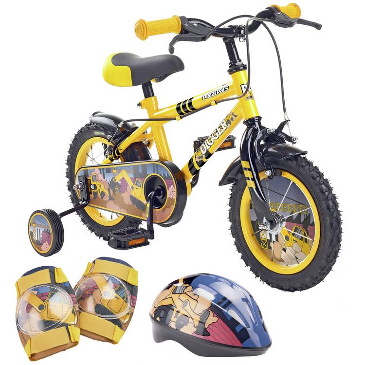Pedal Pals kids bike with helmet and knee pads 12 inch - British product