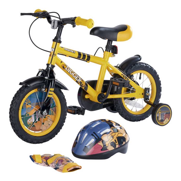 Pedal Pals kids bike with helmet and knee pads 12 inch - British product