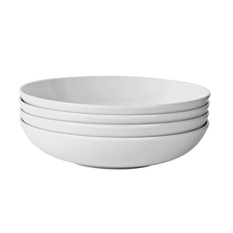 Argos Home pasta bowls super white 22cm, imported from the UK