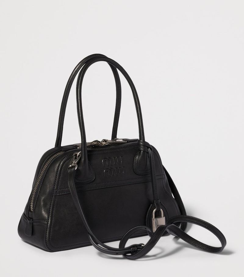Miu Miu Vivant top-handle bag in nappa leather (British brand)