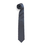 Isaia geometric jacquard silk tie 8.5cm (British brand)
