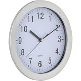 Argos Home quartz wall clock chrome 29cm, UK version