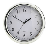 Argos Home quartz wall clock chrome 29cm, UK version
