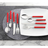 Argos Argos Home 16 Piece Cutlery Set - Red- Buy online at McGrocer