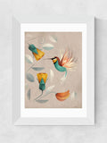 East End Prints Brown Hummingbird print - British product