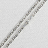 Revere men's sterling silver curb chain necklace 18in (British brand)