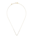 Persée yellow gold diamond 9-stone necklace, UK version