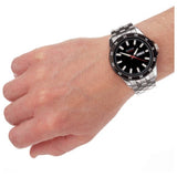 Sekonda men's watch stainless steel black dial 43mm - British product