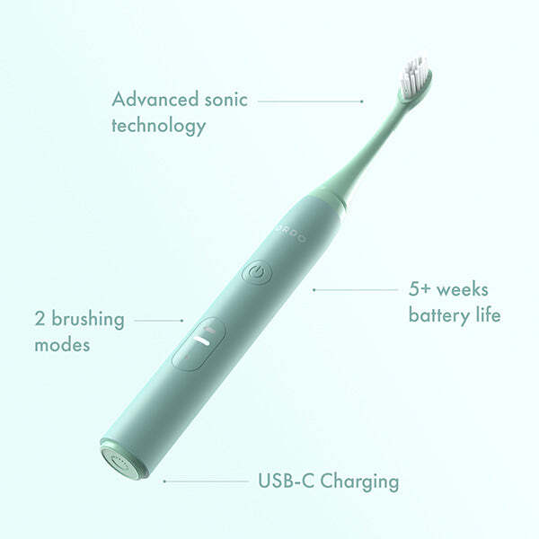 Ordo Sonic Lite electric toothbrush sage, UK version