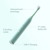 Ordo Sonic Lite electric toothbrush sage, UK version