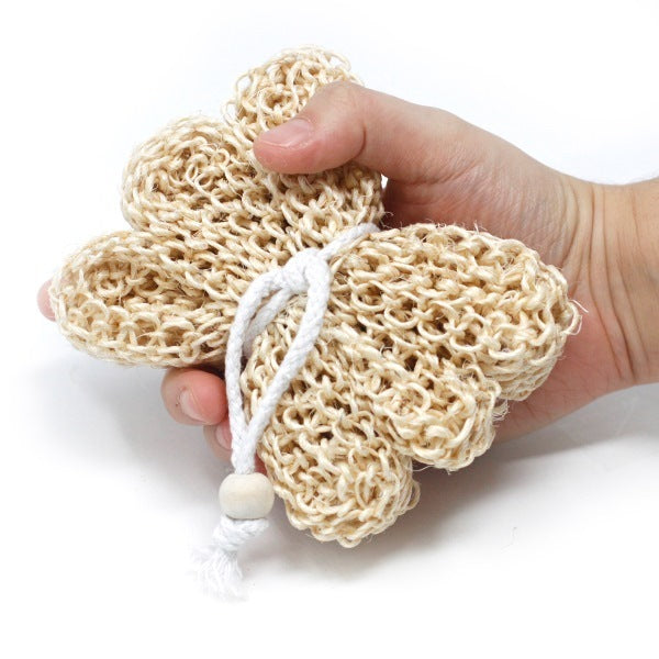 Sisal Flower Shape Exfoliator Natural Fibre (British brand)