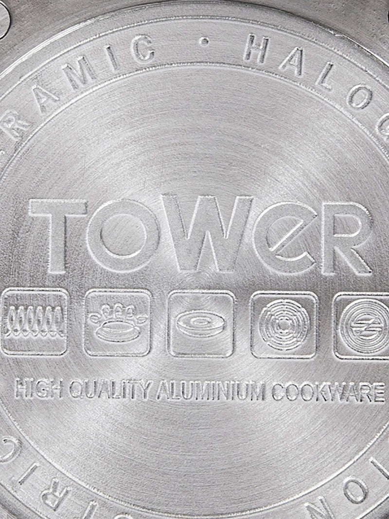 Tower 3 piece ceramic pan set 16/18/20cm (British brand)