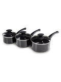 Tower 3 piece ceramic pan set 16/18/20cm (British brand)