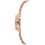 Sekonda ladies rose gold plated stone set bracelet watch - British product