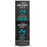 King of Shaves sensitive shaving oil 4x30ml, imported from the UK