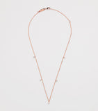 Harrods rose gold and diamond necklace 0.60ct (British brand)
