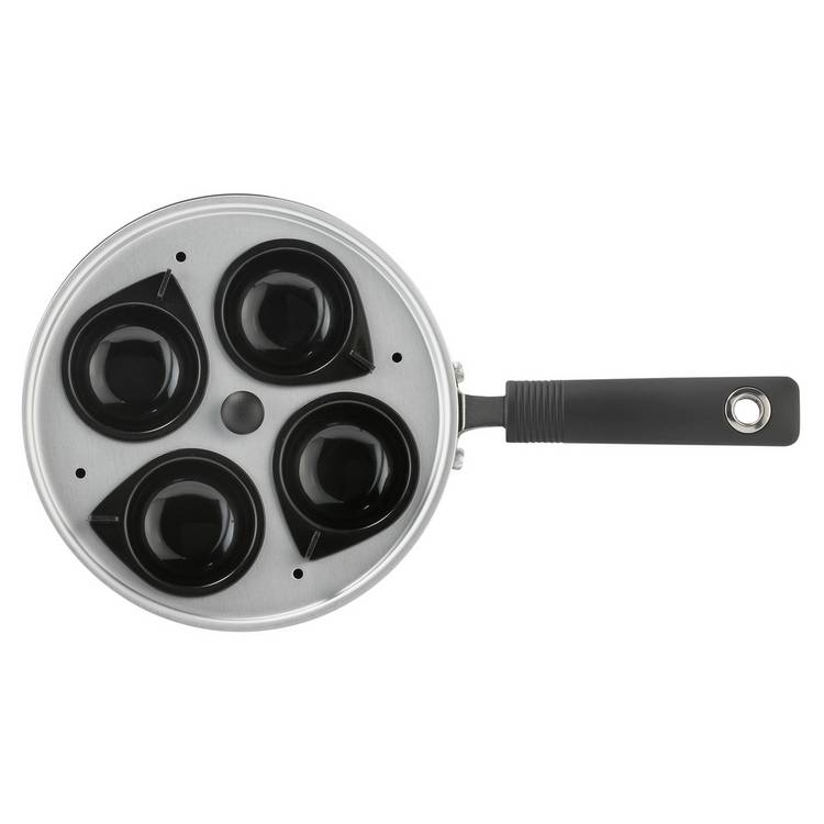 Argos Home black aluminium egg poacher 20cm - British product