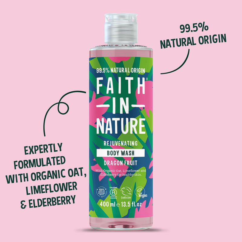 Faith In Nature Body Wash Dragon Fruit 400ml - British product