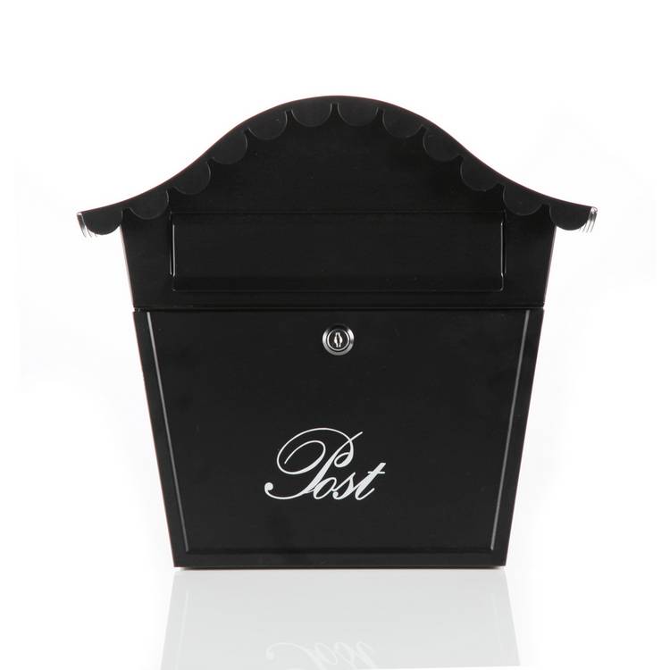 Argos Home lockable black wall mountable letter box - British product