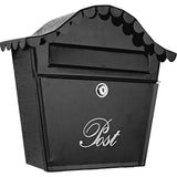 Argos Home lockable black wall mountable letter box - British product