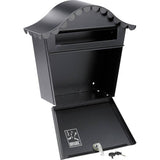 Argos Home lockable black wall mountable letter box - British product