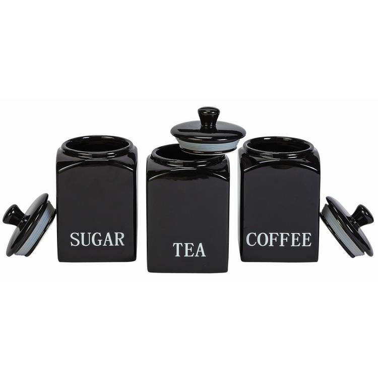 Argos Home Bistro 5-piece ceramic set black (British brand)