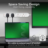 Masterplug extension lead 4-socket 2m, UK version